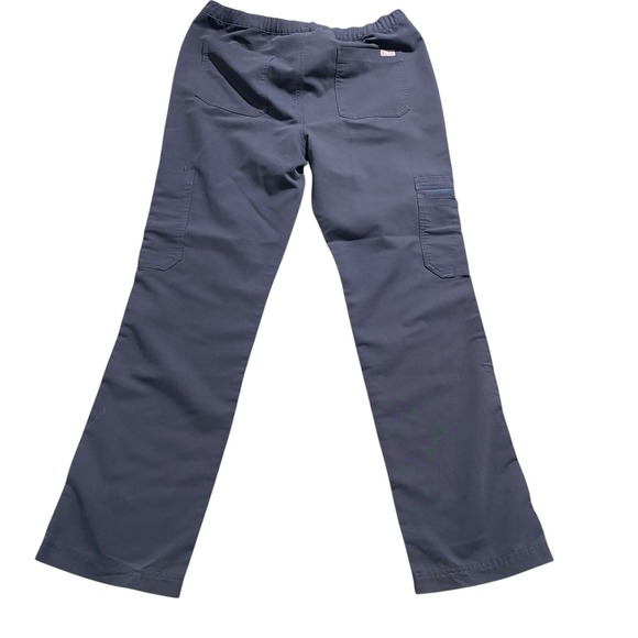FIGS Men's Blue Stretch Elastic Waist Straight Cairo Cargo Scrub Pants Sz M 2314 - Picture 3 of 7